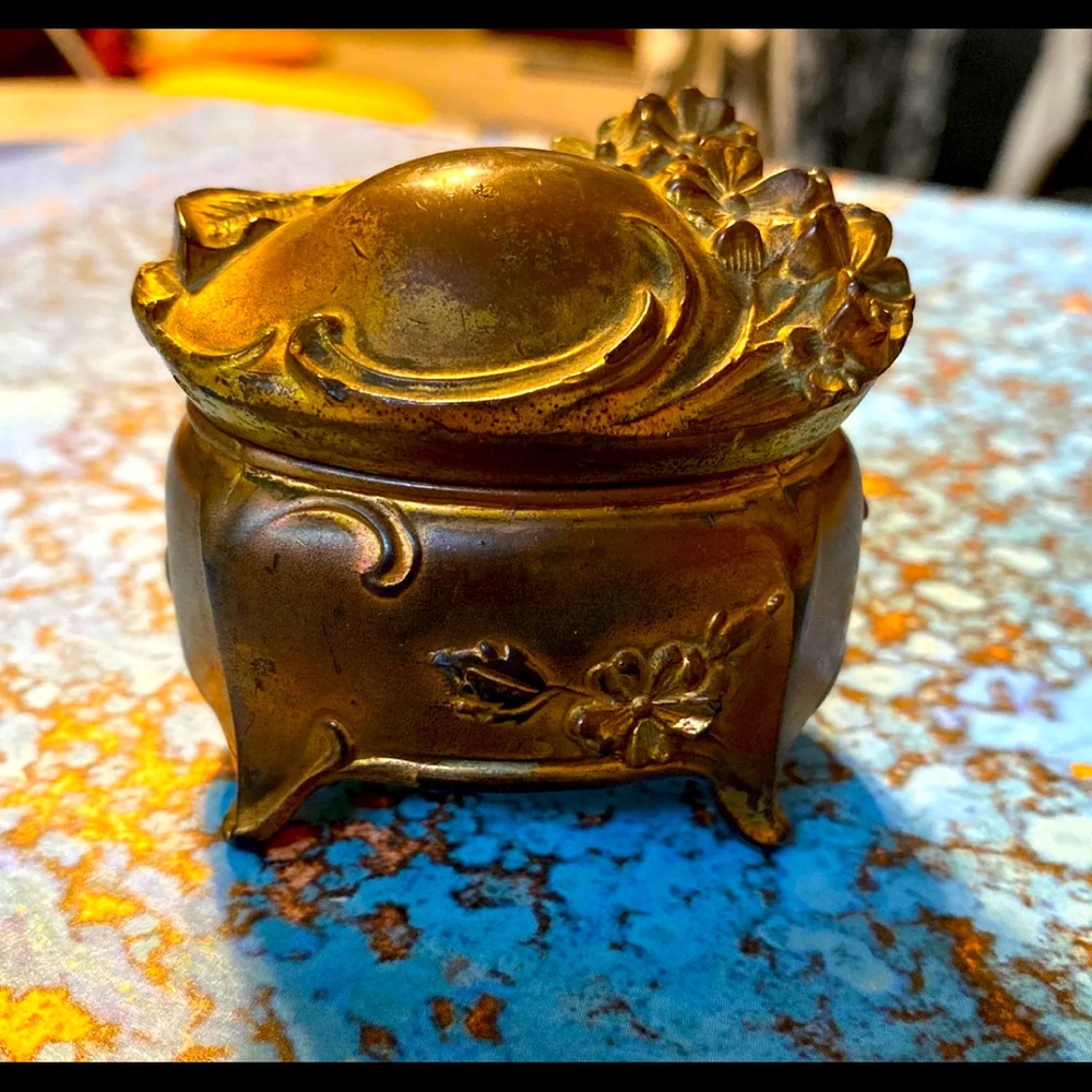 Antique Mini Jewelry Casket